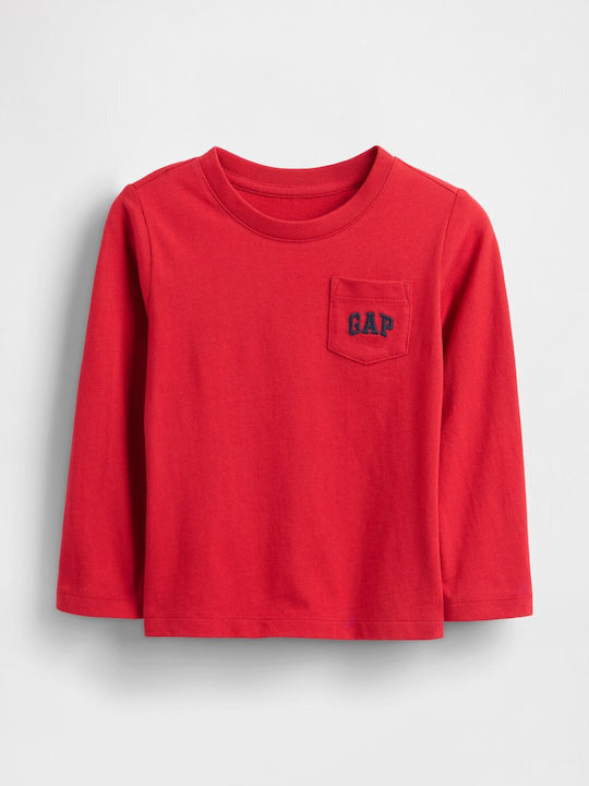 GAP Παιδική Μπλούζα Μακρυμάνικη Modern Red Logo