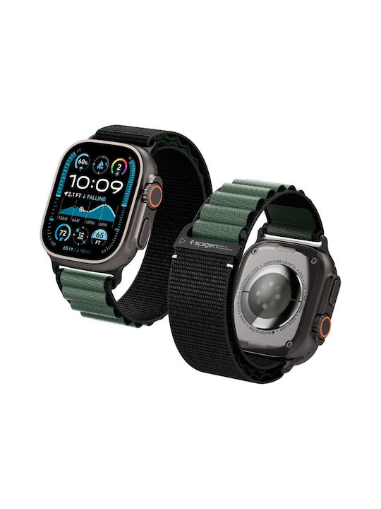 Spigen Wbf1 Curea Negru Verde (Apple Watch 44/45/46/49 mm - Spigen)