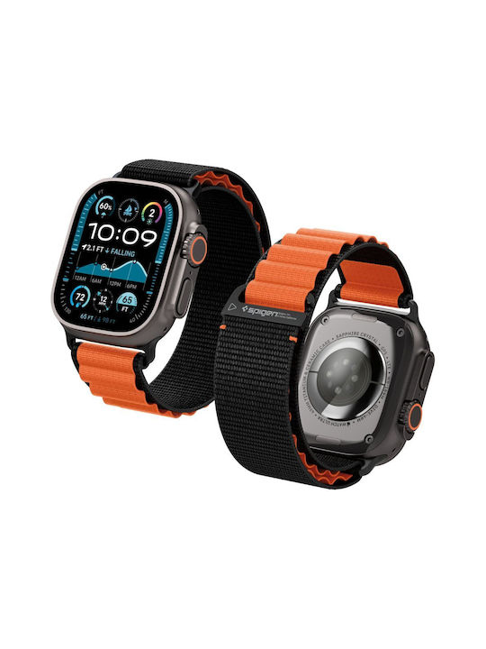 Spigen Wbf1 Curea Negru Portocaliu (Apple Watch 44/45/46/49 mm - Spigen)