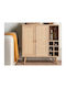 Sideboard Berwyn 2391 Wooden Ανοιχτό Χρώμα Ξύλου, Πεύκο 83x39x89cm