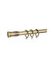Extendable Metallic Curtain Pole Single 120-210cm Bronze