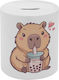 Capybara Bubble Tea Sparbüchse Porzellan Tülle