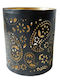 Candle Holder suitable for Tealights Metal in Black Color 8.5x10cm 1pcs