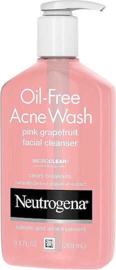 Neutrogena Acne Wash Pink Grapefruit Gel Față pentru Ten Acneic 269ml