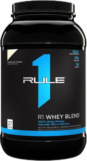 Rule1 R1 Whey Blend Протеин Суроватъчен с Вкус Φράουλες και κρέμα γάλακτος