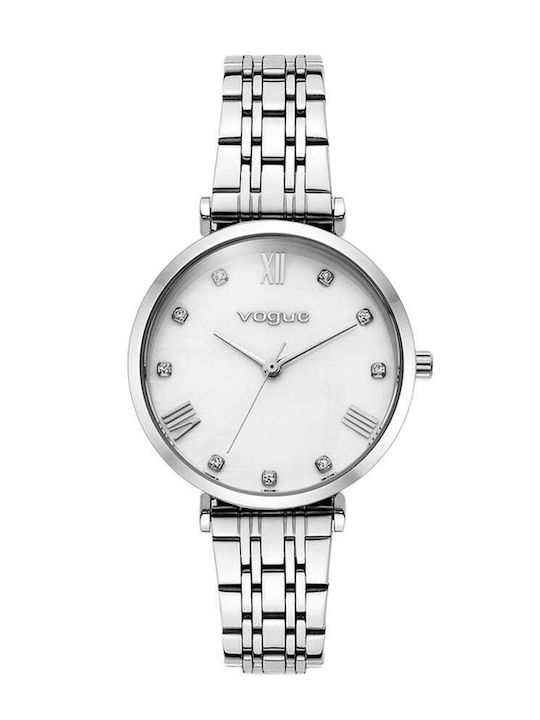 Vogue Bliss Γυναικείο Ρολόι 32mm Μπαταρίας με Λευκό Μεταλλικό Μπρασελέ
