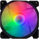 1STPLAYER FAN-120-F1 Ventilator Pentru Carcasă 120mm (1100rpm / 41.9cfm) cu Iluminare RGB și Conexiune 3-Pin