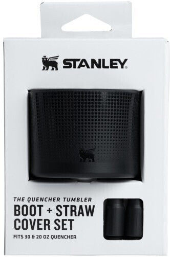 Stanley 1913 Quencher Boot + Straw Topper 20oz/30oz Black Accessory 12478-068