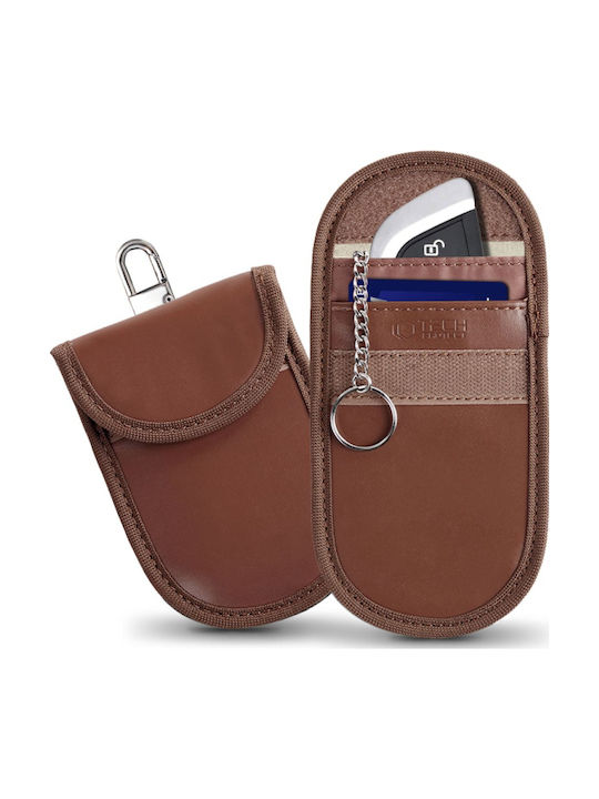 Tech-protect Pouch Keyless Rfid Signal Blocker Case Espresso