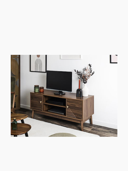 TV-Ständer Tiffany aus Metall & MDF Beiges M110xT40xH48cm