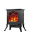 De podea Șemineu electric 1500W 38x23cm Negru