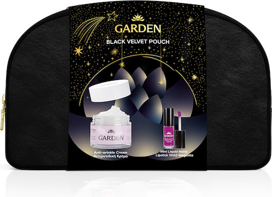 Garden Festive Set Black Velvet Pouch Σετ Περιποίησης για Αντιγήρανση 3τμχ
