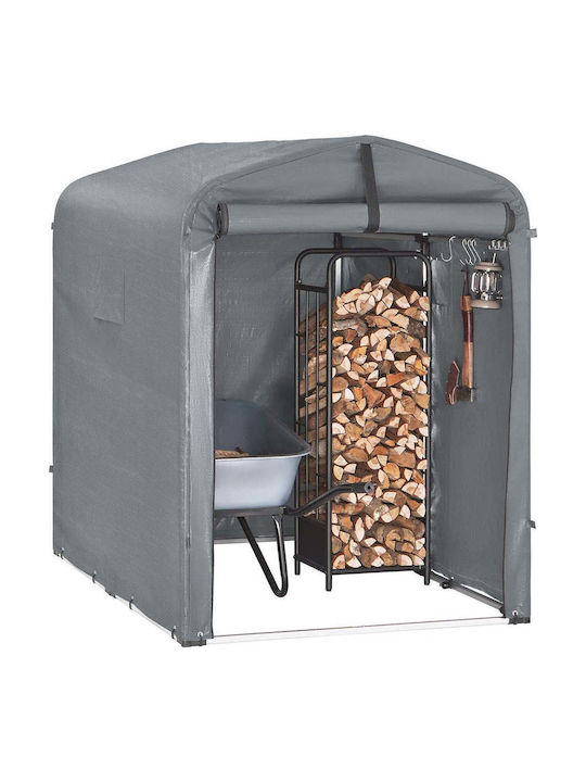 SoBuy Gazebo Terrace with LEDs Grey 1.2x1.76m