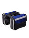 651193_bl Double Bicycle Rack Bag Blue