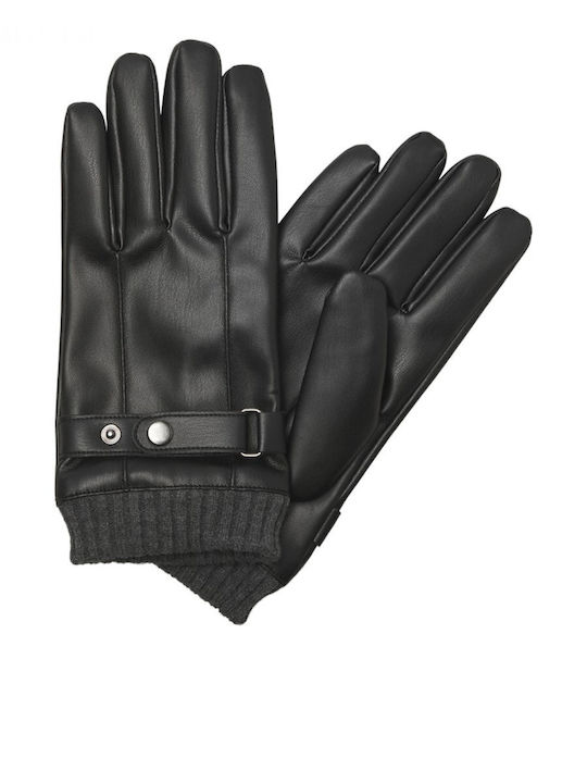 Men's Leather Touch Gloves Black