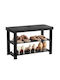 Wooden Shoe Organizer Black 27.6x11.3x17.8cm