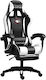 ForAll M8301 Gaming Chair with Footrest Black / White
