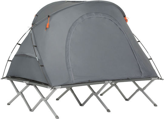SoBuy Sommer Campingzelt Iglu Grau Für 2 Personen 194x145x157cm