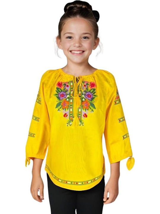 Kids' Shirt Long Sleeve Yellow