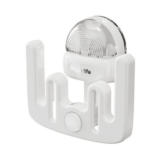 Suport Pantofi Home Flippy Montare Pe Perete Cu Adeziv Fără Găurire 11.6x11x4.8cm Alb