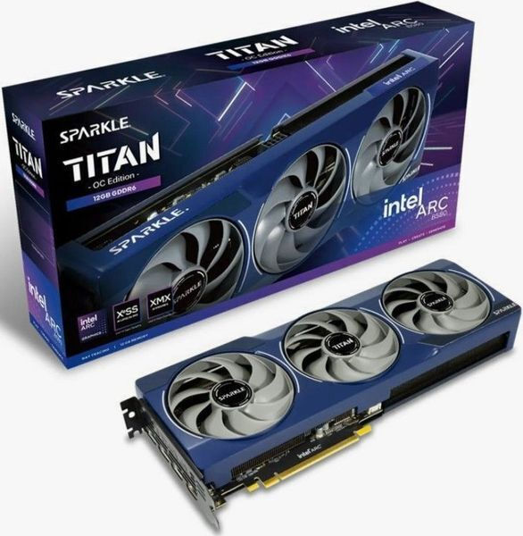Sparkle ARC B580 12GB GDDR6 TITAN Nox OC Κάρτα Γραφικών
