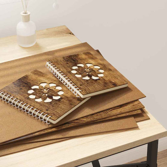 Vidaxl Decoration Plates 50 Pcs Smoked Oak 30 X 42 X 0.3 Cm