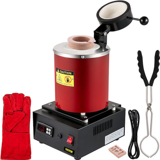 Electric Gold Melting Oven Kit Vevor Ceramic Crucible Mold 3 Kg
