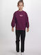 Kids Sweatpants Set Magenta 2pcs