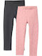 Kids Leggings Set Long Dark Grey