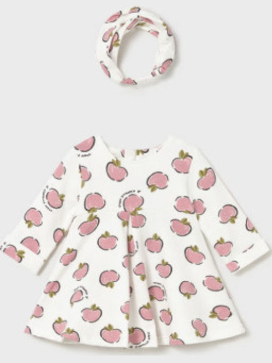 Mayoral Children's Dress Long Sleeve White