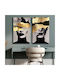 HomeMarkt Serie Gobi Zweifach Gemälde auf Leinwand 45x70cm