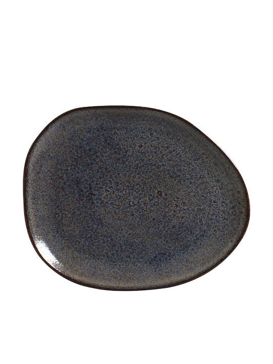 Porto Brasil Organic Titanium Plate Shallow Oval Ceramic 31x24cm 6pcs