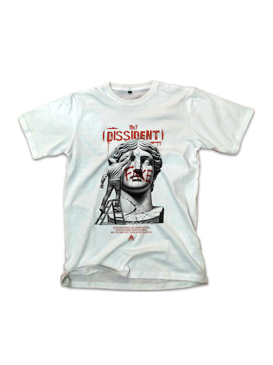 T-shirt Dissident Pop Culture White