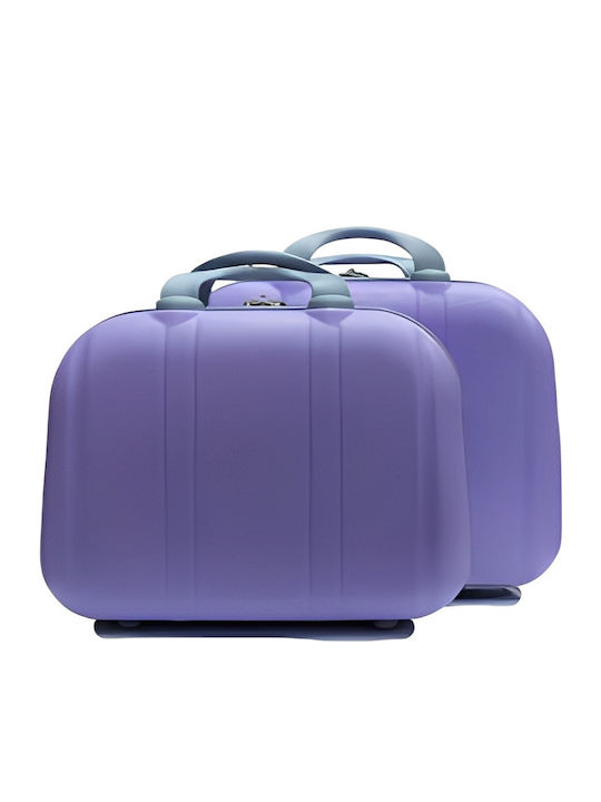 Roza Rz-602 Σκληρό Νεσεσέρ Ταξιδιού Λιλά 25x35x15cm