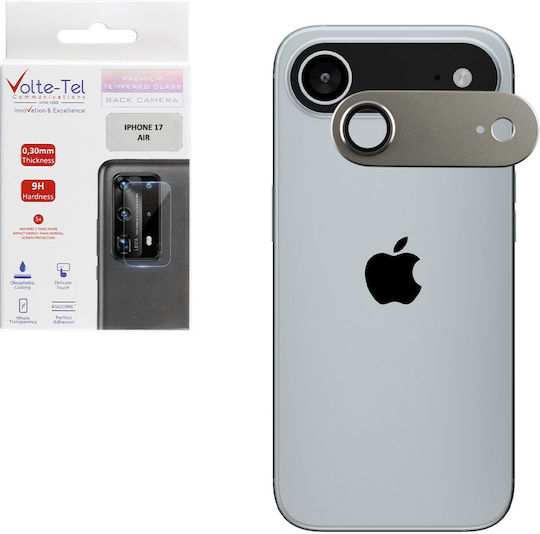Volte-Tel 3d Ar Aluminium-electroplating Kameraschutz Gehärtetes Glas Gold für das iPhone 17