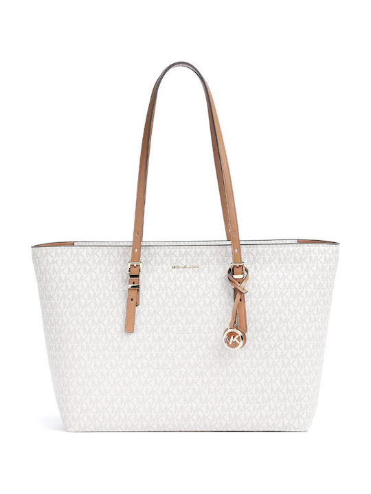 Michael Kors Γυναικεία Τσάντα Tote Χειρός Λευκή