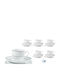 Galifas Set of Cups Tea Porcelain White 220ml 12pcs