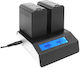 Luminus Double Battery Charger