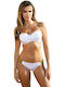 Underwire Bikini Set Bra & Slip Bottom White