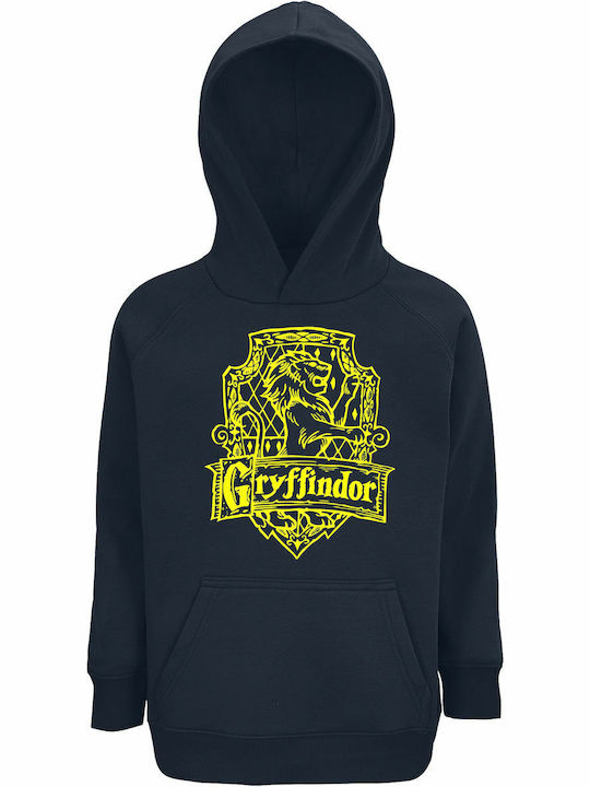 Παιδικό Φούτερ με Κουκούλα και Τσέπες French Navy Gryffindor Harry Potter, Solid Color