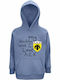 Kinder-Sweatshirt mit Kapuze und Taschen Blue My Daddy and I, Love AEK