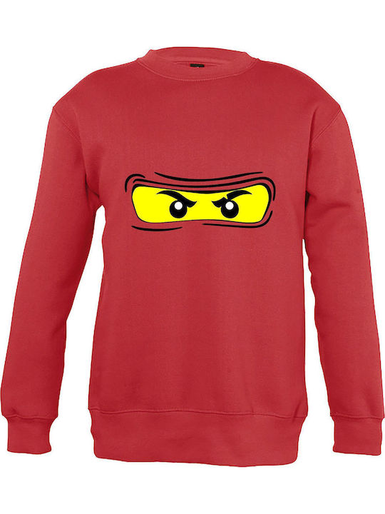 Παιδικό Φούτερ Red Ninjago Ninja Eyes