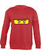 Детски Суичър Red Ninjago Ninja Eyes