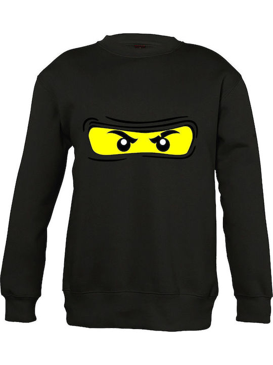Παιδικό Φούτερ Black Ninjago Ninja Eyes