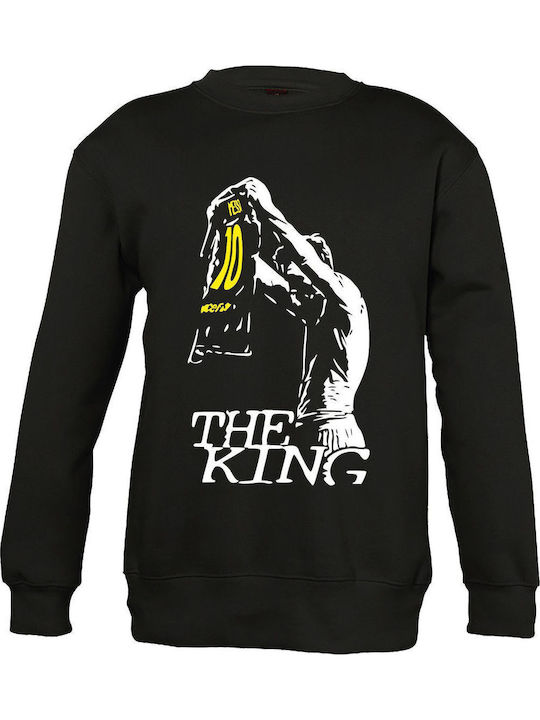Kinder-Sweatshirt Black Messi The King