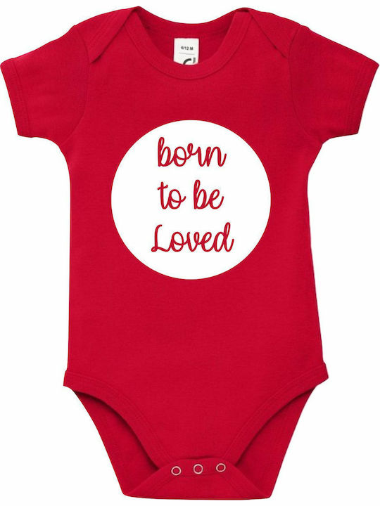 kirikoko Born to be Loved Short-Sleeved Bright Red