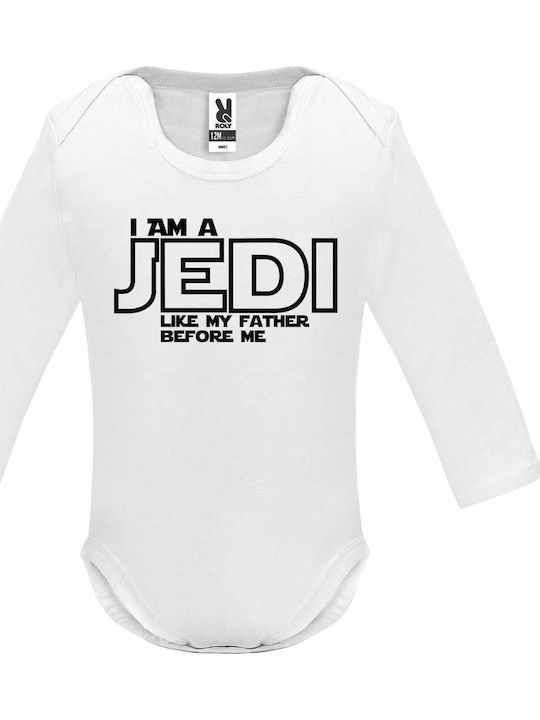 kirikoko I am a JEDI like my Father Before me, Star Wars Long-Sleeved White