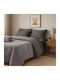 Das Home Κουβερτοπάπλωμα με Γέμιση Hollowfiber Μονό 160x220εκ. 1365 Grey 750 GSM 12 togs