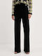 Women's Fabric Trousers Black