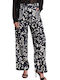 Damen Stoff Hose Black